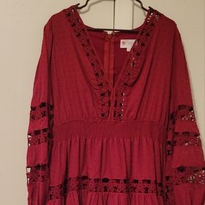 Pattern cut out dress